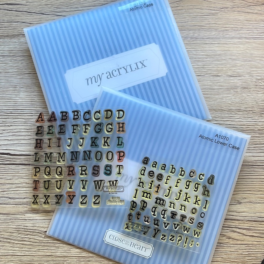 CLOSE TO MY HEART stamp sets (2) - atomic letters